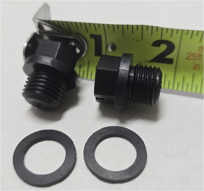 Reliant Pump House Drain Plugs with O-Rings for P5215 / P5215-2 / P5230 (Set of 2)