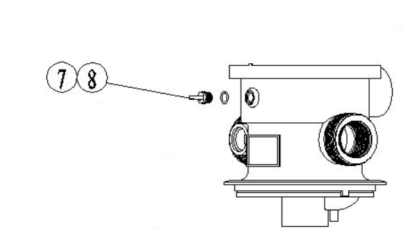 Reliant Filter Pressure Gauge (Bottom Mount)