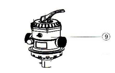 Reliant Sand Filter Top-Mount Multiport Valve for S116T / S119T / S124T