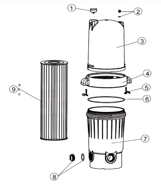 Reliant Cartridge Filter Tank Top for C2120 / C2150 / C2200 Series