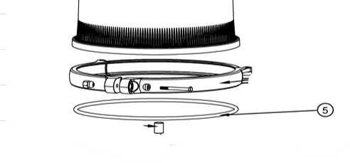 Reliant Cluster Cartridge Filter Tank O-Ring for C3425 / C3525