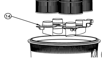 Reliant Lower cartridge filter manifold C3425/C3525