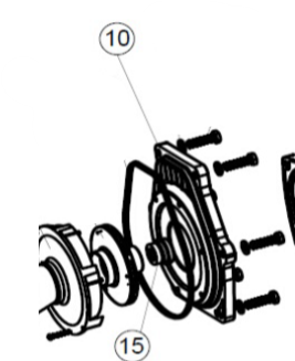 Reliant Seal Plate with Shaft Seal for P2410 / P2415 Series