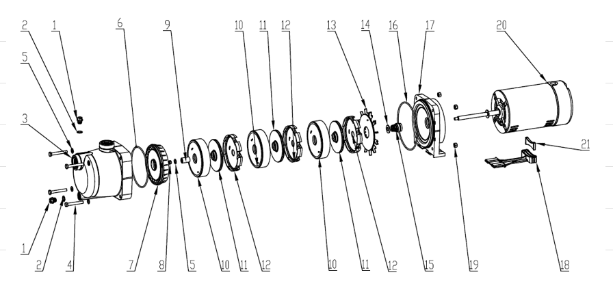 Reliant booster Impeller cap oring