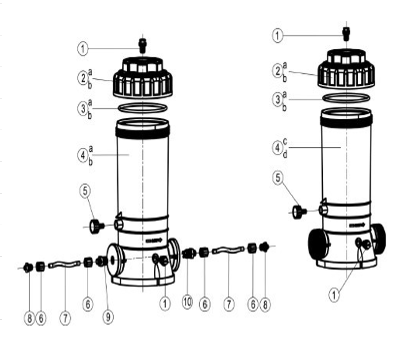 Reliant Chlorinator drain plug B8000 Series