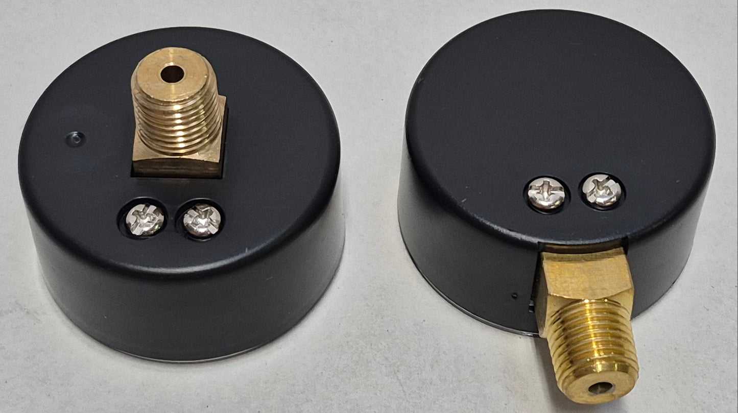 Reliant Filter Bottom Mount (Lollipop Style) Pressure Gauge