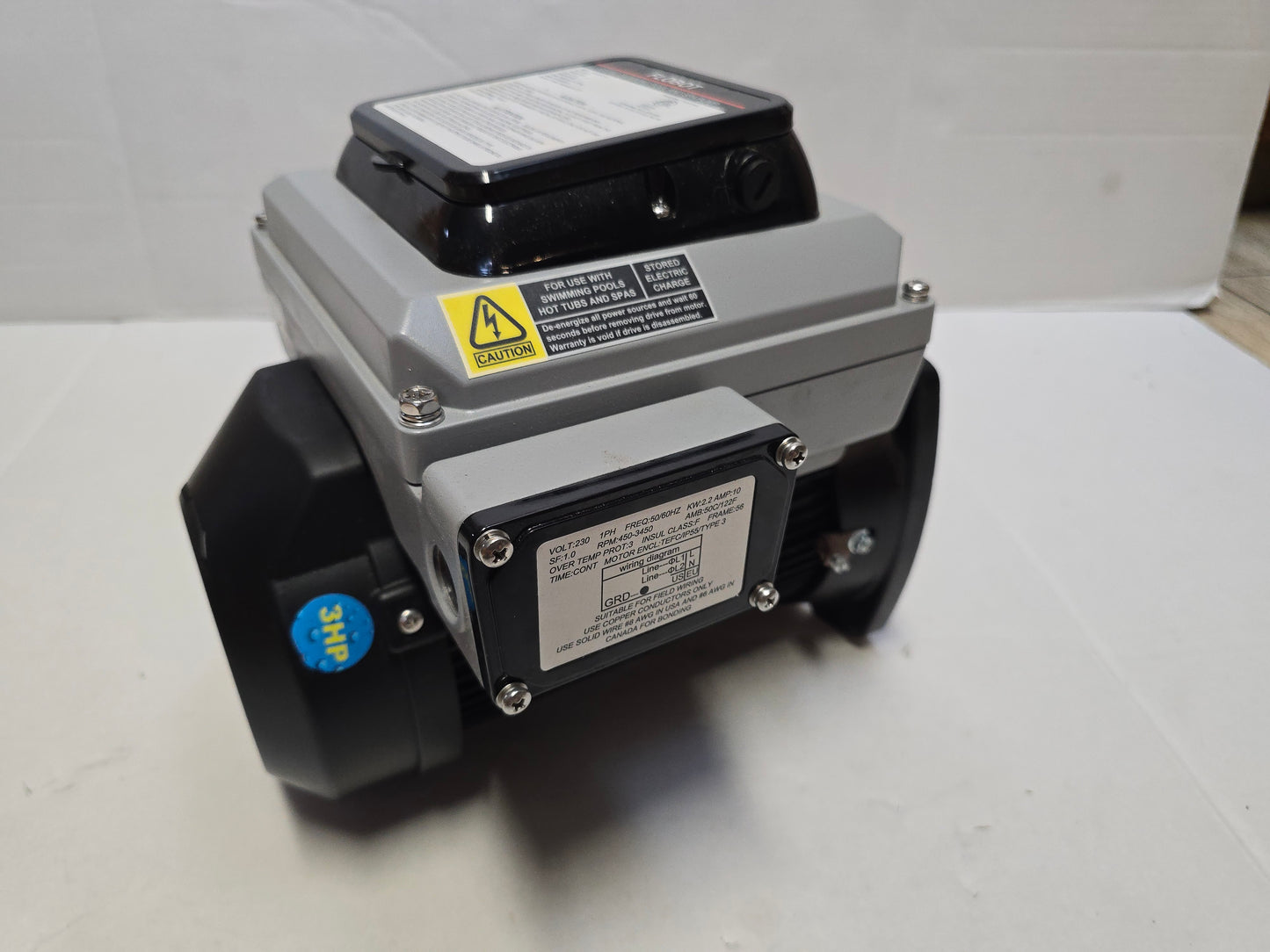 Flobot 3hp VSD Square Flange Motor