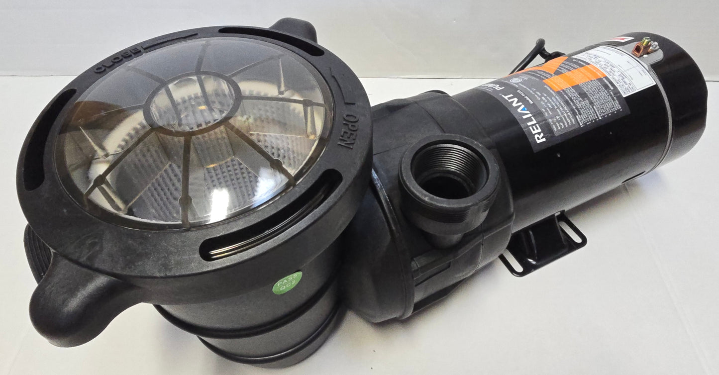 Reliant PF Pro 1.5hp Above Ground Pool Pump P1215 Series for Skid Pack Combo F124T1215