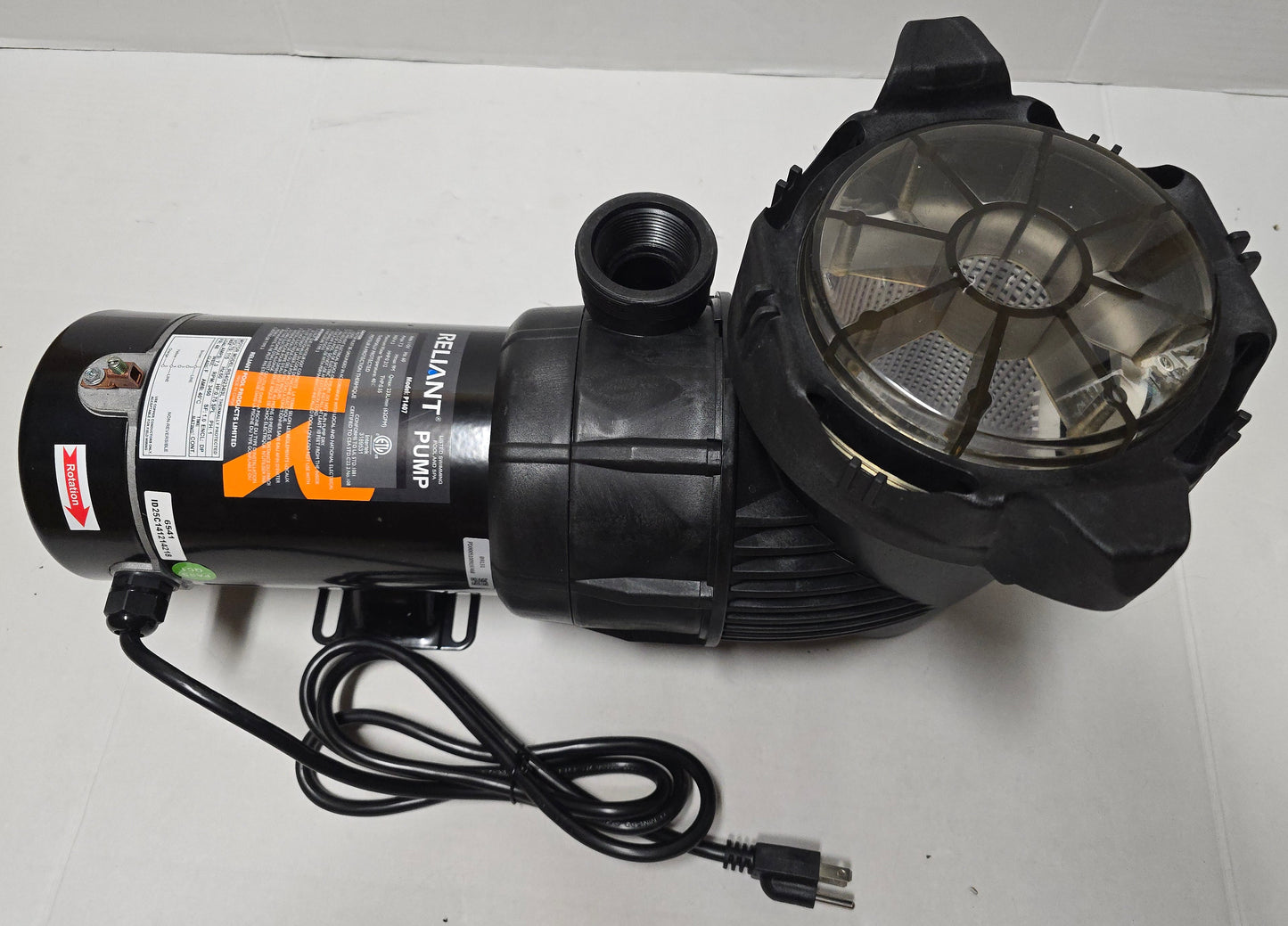 Reliant PF Pro 0.75hp Above Ground Pool Pump P1407 Series for Combo Pack F116T1407